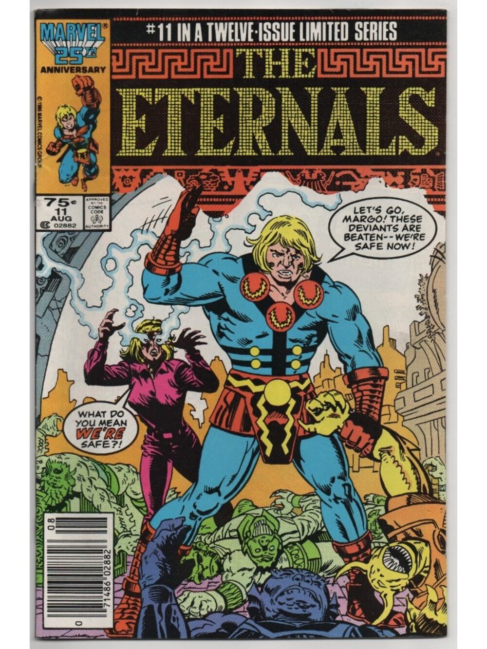 Eternals 11 Marvel Comics 1986 FN/VF 7.0 Shadowplay Ghaur